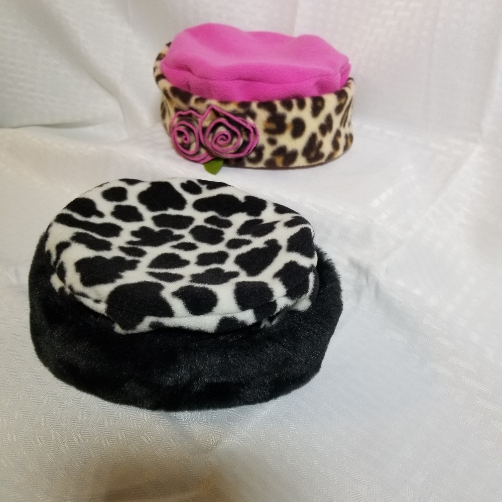 Bonnie Jean hat - Animal Print lot of 2